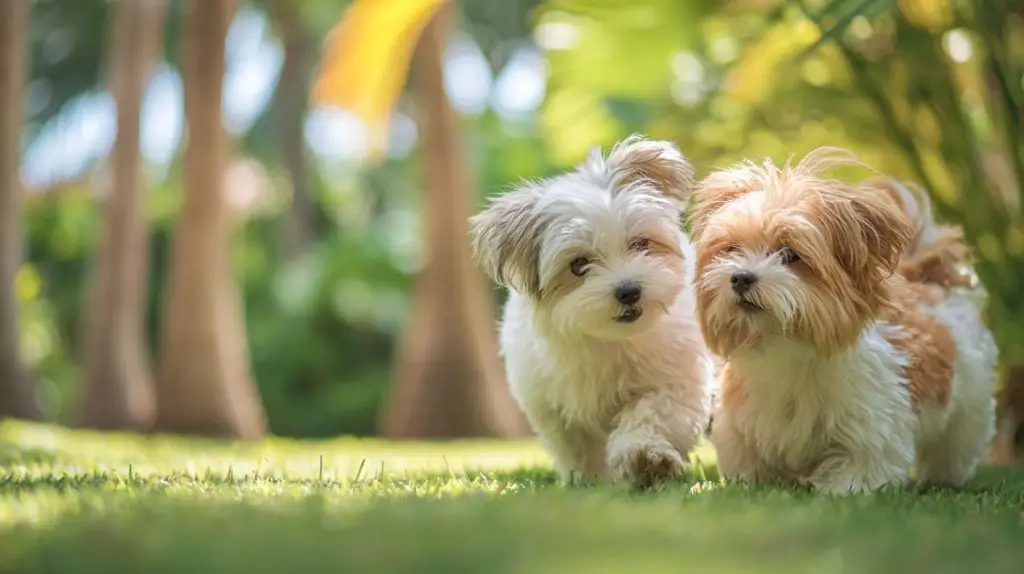 Pet-Friendly Villas in Thailand 3 Happy Small Dogs in a Tropical Garden - NaturalVillas Thailand